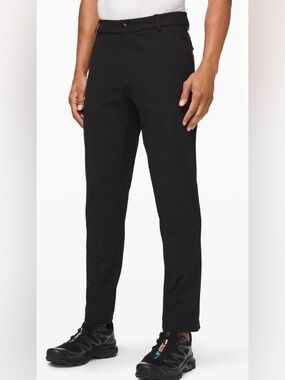 Lululemon Commission Pant Chinos Classic Warpstreme Black Men’s 38 X 30